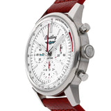 Breitling Top Time B01 Ford Thunderbird White Dial Red Leather Strap Watch for Men - AB01766A1A1X1 Buy Now By Breitling