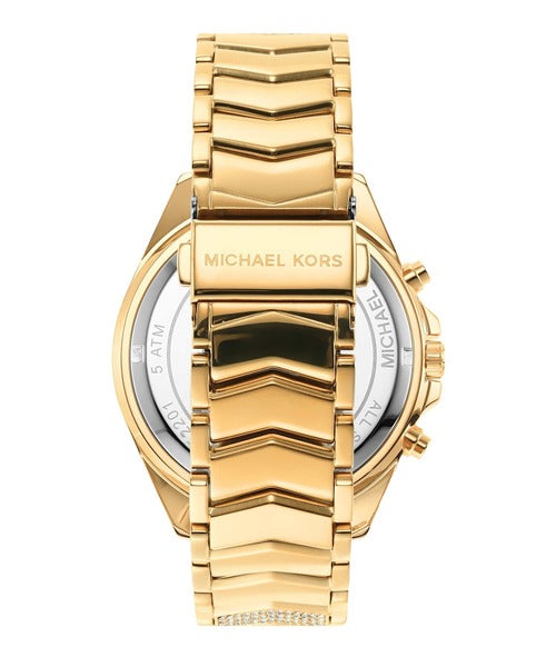 Michael Kors Berkley Chronograph Black Dial Gold Steel Strap Watch For Women - MK7414 Buy Now By Michael Kors