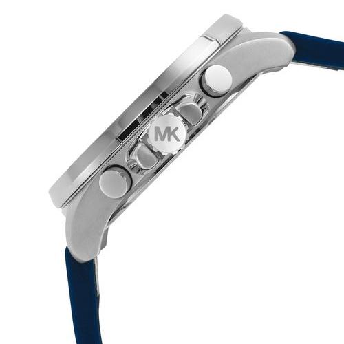 Michael Kors Brecken Chronograph Blue Dial Two Tone PVC Strap Watch For Men - MK8950 Buy Now By Michael Kors