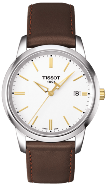 Tissot T Classic Dream White Dial Brown Leather Strap Watch for Men - T033.410.26.011.01 Buy Now By Tissot