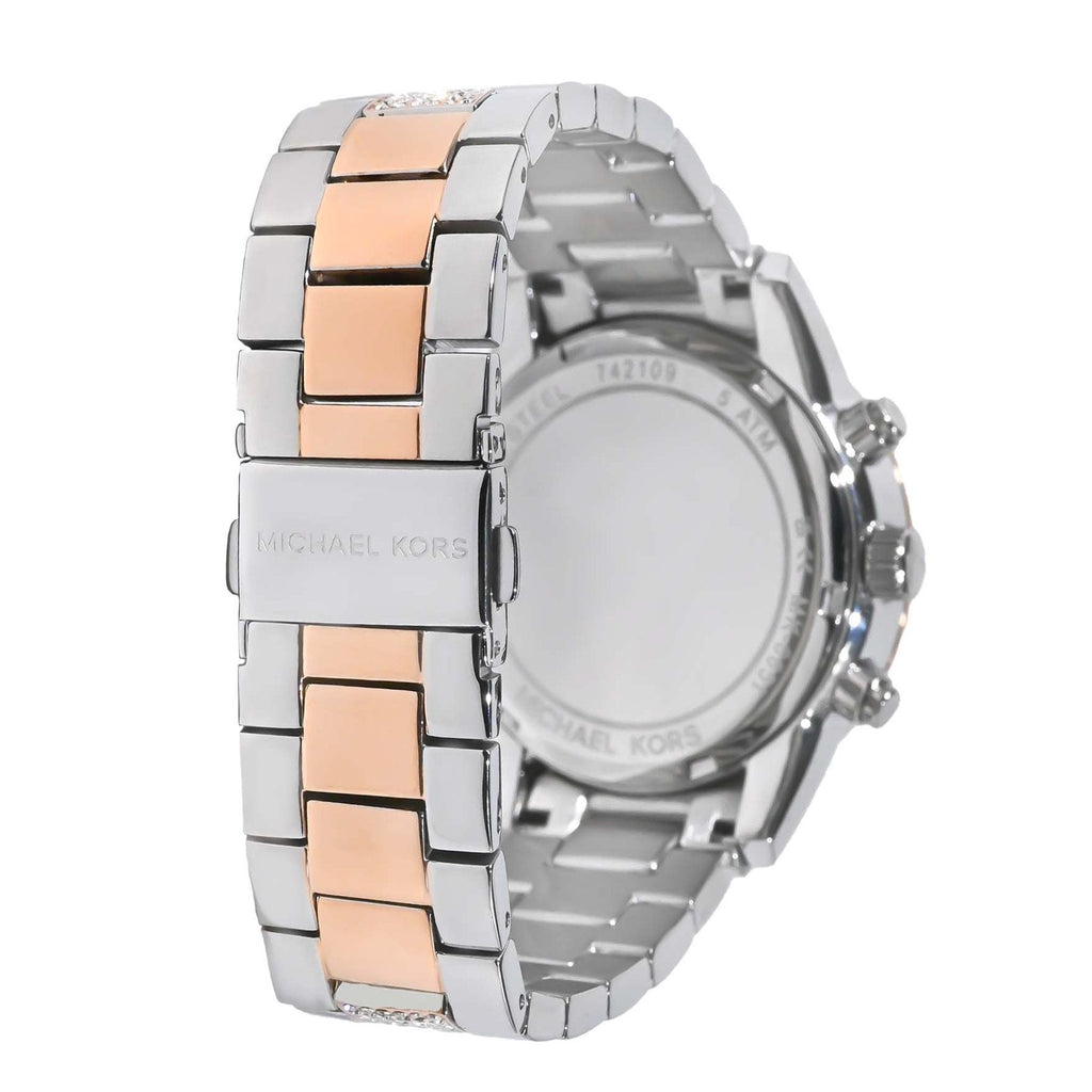 Michael Kors Ritz Chronograph White Dial Two Tone Steel Strap Watch For Women - MK6651 Buy Now By Michael Kors