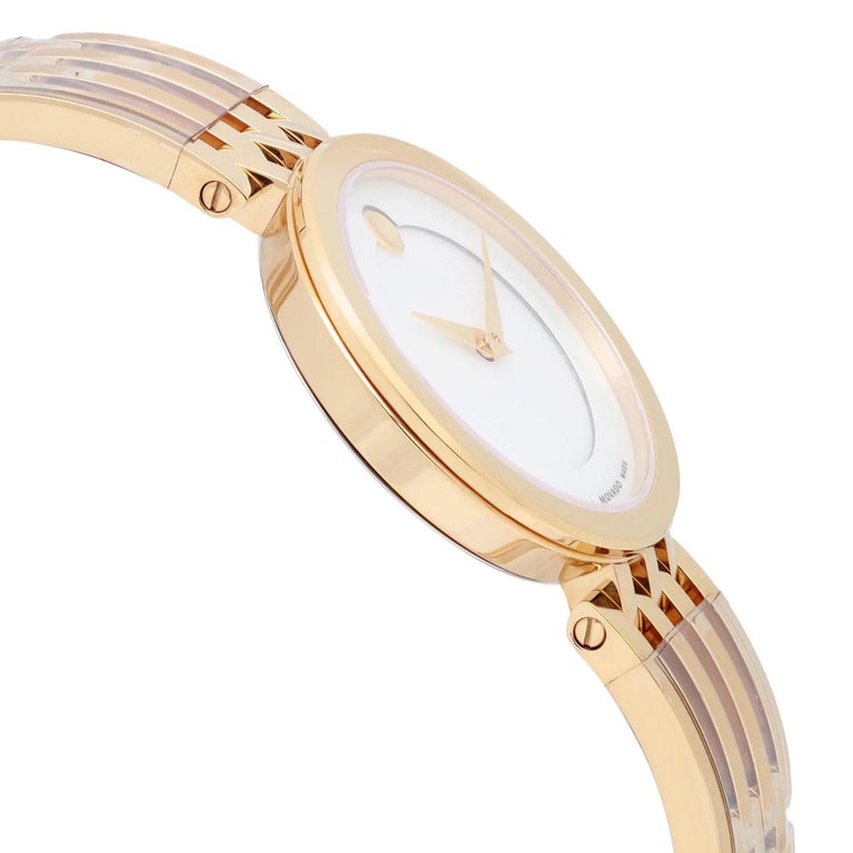 Movado Esperanza 28mm Mother of Pearl Dial Gold Steel Strap Watch For Women - 0607054 Buy Now By Movado