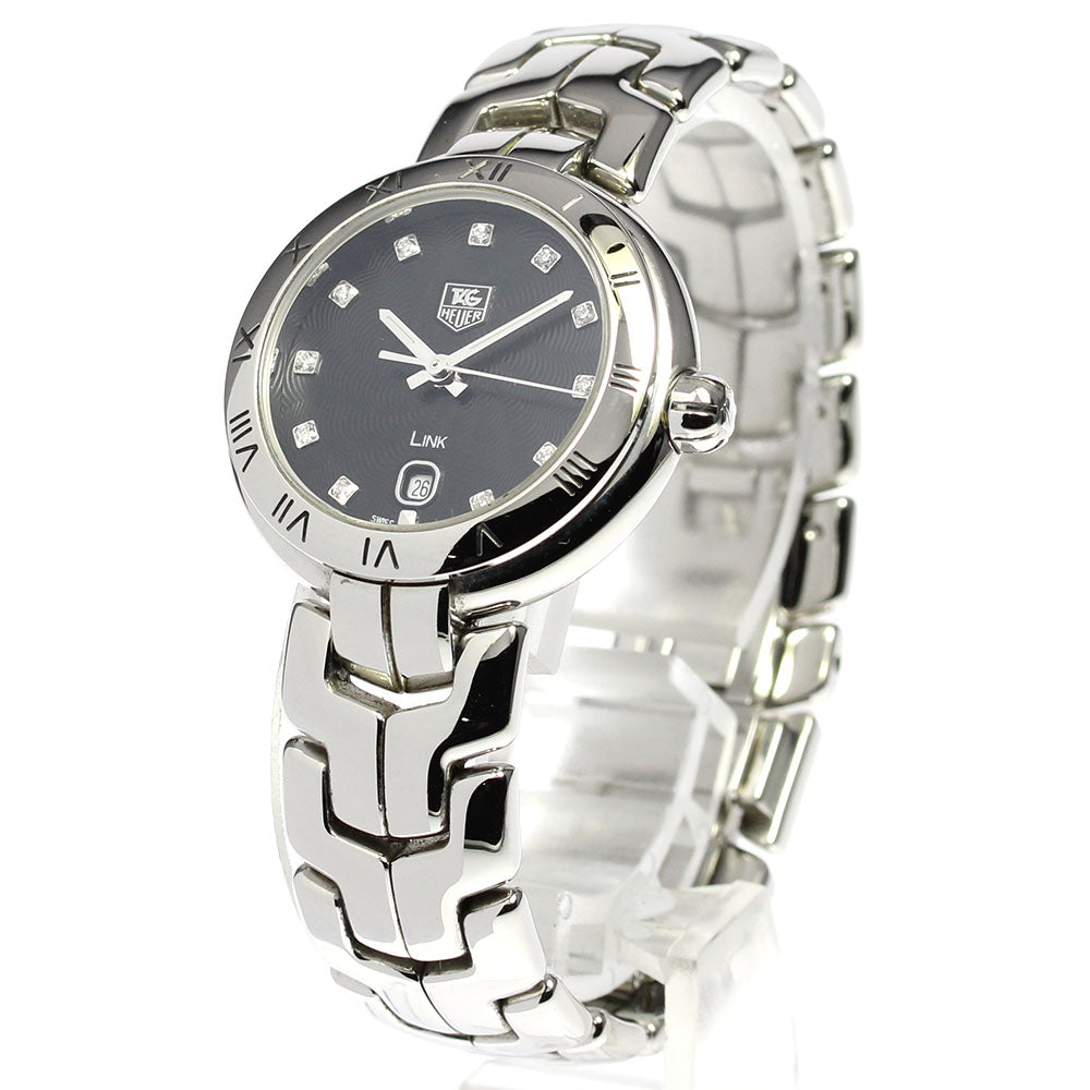 Tag Heuer Link Quartz Diamonds Black Dial Silver Steel Strap Watch for Women - WAT1410.BA0954 Buy Now By Tag Heuer