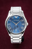 Emporio Armani Valente Quartz Blue Dial Silver Steel Strap Watch For Men - AR11085 Buy Now By Emporio Armani