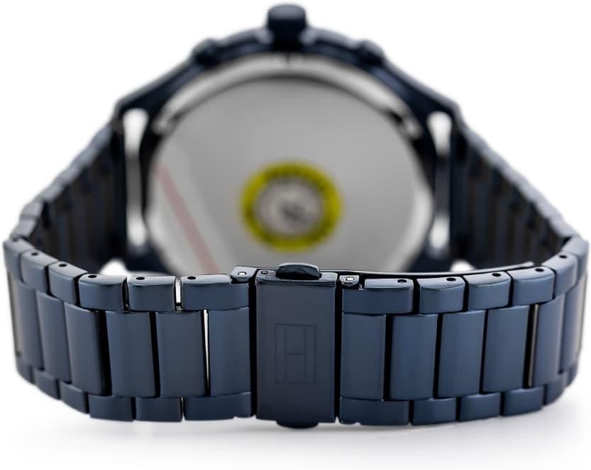 Tommy Hilfiger Asher Chronograph Blue Dial Blue Steel Strap Watch For Men - 1791853 Buy Now By Tommy Hilfiger