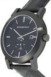 Burberry The City Black Dial Black Leather Strap Watch for Men - BU9906 Buy Now By Burberry