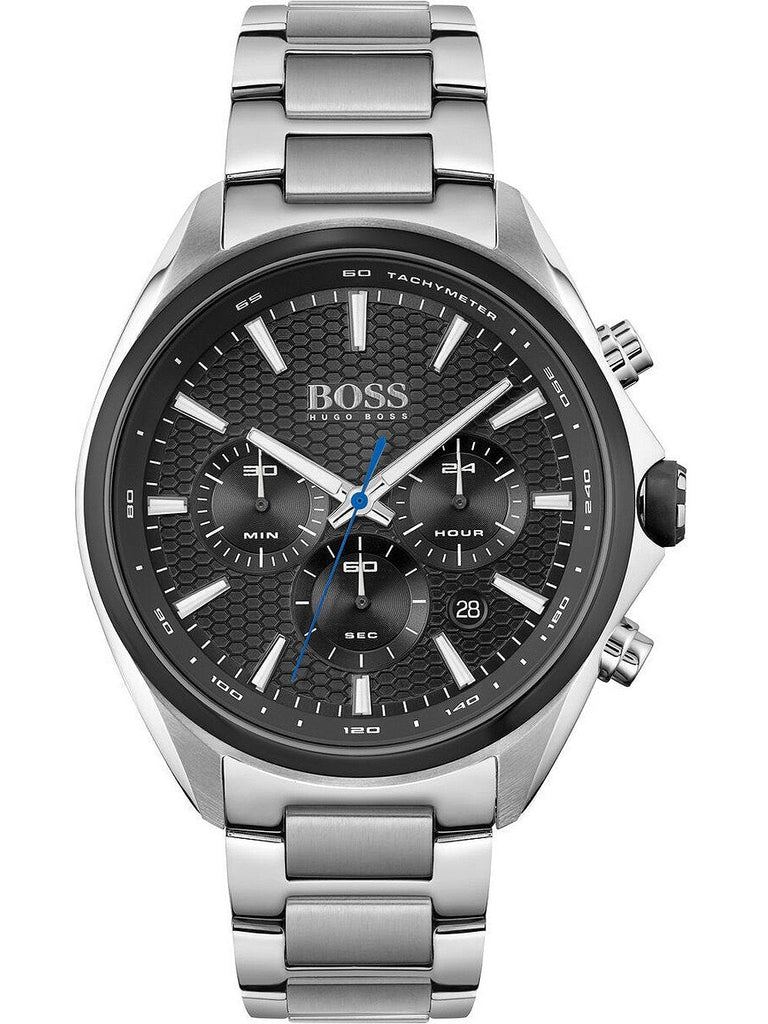 Hugo Boss Montre Distinct Black Dial Silver Steel Strap Watch for Men - 1513857 Buy Now By Hugo Boss