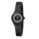 Calvin Klein Minimal Diamonds Black Dial Black Mesh Bracelet Watch for Women - K3M2342R Buy Now By Calvin Klein