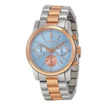 Michael Kors Runway Chronograph Blue Dial Two Tone Steel Strap Watch For Women - MK6166 Buy Now By Michael Kors