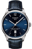 Tissot Chemin Des Tourelles Powermatic 80 Blue Dial Blue Leather Strap Watch for Men - T099.407.16.047.00 Buy Now By Tissot