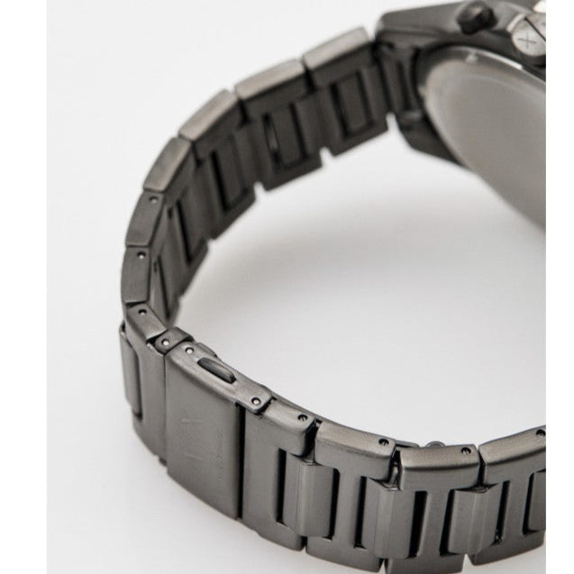 Armani Exchange Banks Chronograph Blue Dial Grey Steel Strap Watch For Men - AX1731 Buy Now By Armani Exchange