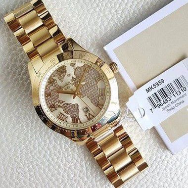 Michael Kors Layton Chronograph Gold Dial Gold Steel Strap Watch for Women - MK5959 Buy Now By Michael Kors