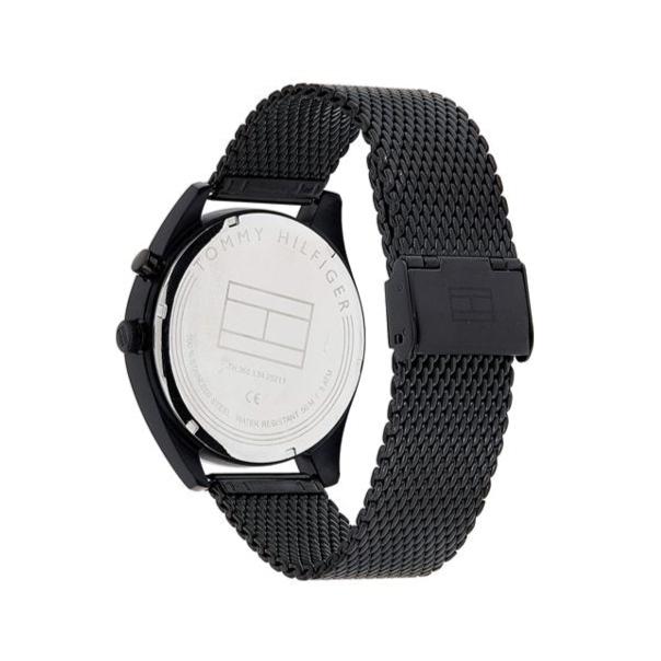 Tommy Hilfiger Deacon Analog Black Dial Black Mesh Bracelet Watch for Men - 1791547 Buy Now By Tommy Hilfiger