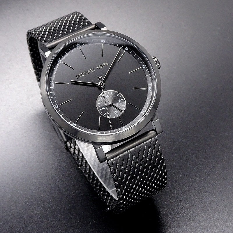 Michael Kors Irving Quartz Black Dial Black Mesh Bracelet Watch For Men - MK8742 Buy Now By Michael Kors