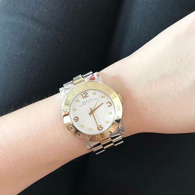 Marc Jacobs Amy Silver Dial Two Tone Steel Strap Watch for Women - MBM3139 Buy Now By Marc Jacobs