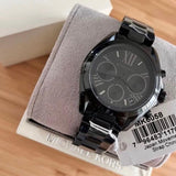 Michael Kors Bradshaw Chronograph Black Dial Black Steel Strap Watch For Women - MK6058 Buy Now By Michael Kors