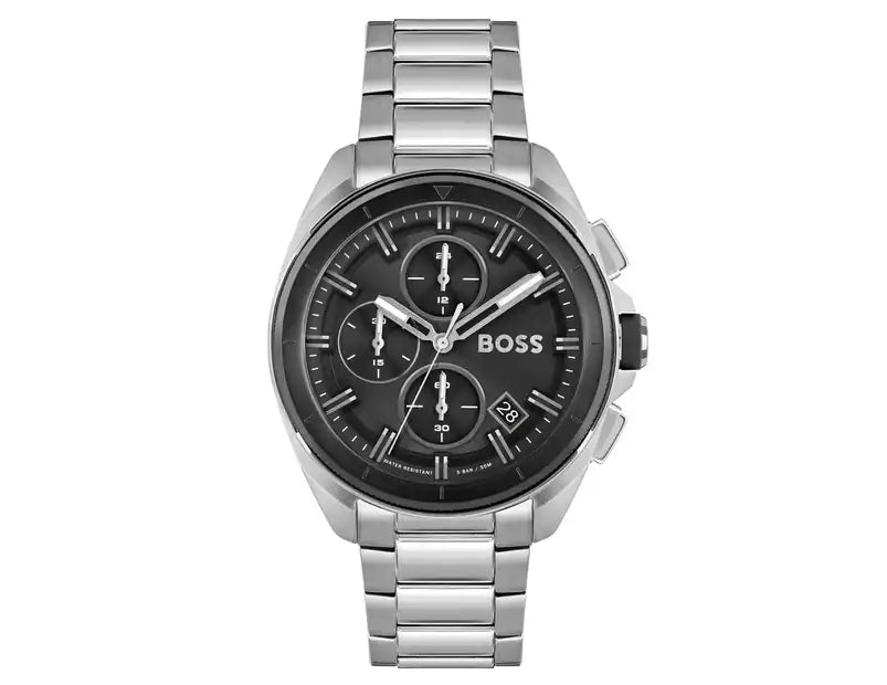 Hugo Boss Volane Black Dial Silver Steel Strap Watch for Men - 1513949 Buy Now By Hugo Boss