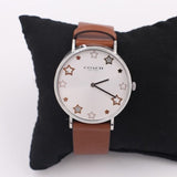 Coach Perry White Dial Brown Leather Strap Watch for Women - 14503242 Buy Now By Coach