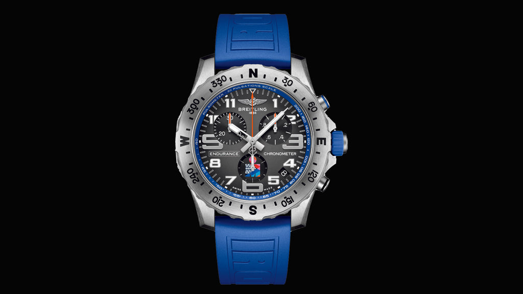 Breitling Endurance Pro Ironman World Championship Grey Dial Blue Rubber Strap Watch for Men - E823103A1M1S1 Buy Now By Breitling