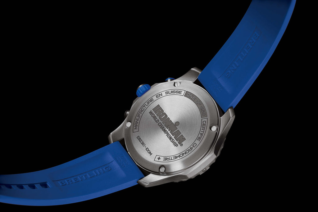 Breitling Endurance Pro Ironman World Championship Grey Dial Blue Rubber Strap Watch for Men - E823103A1M1S1 Buy Now By Breitling