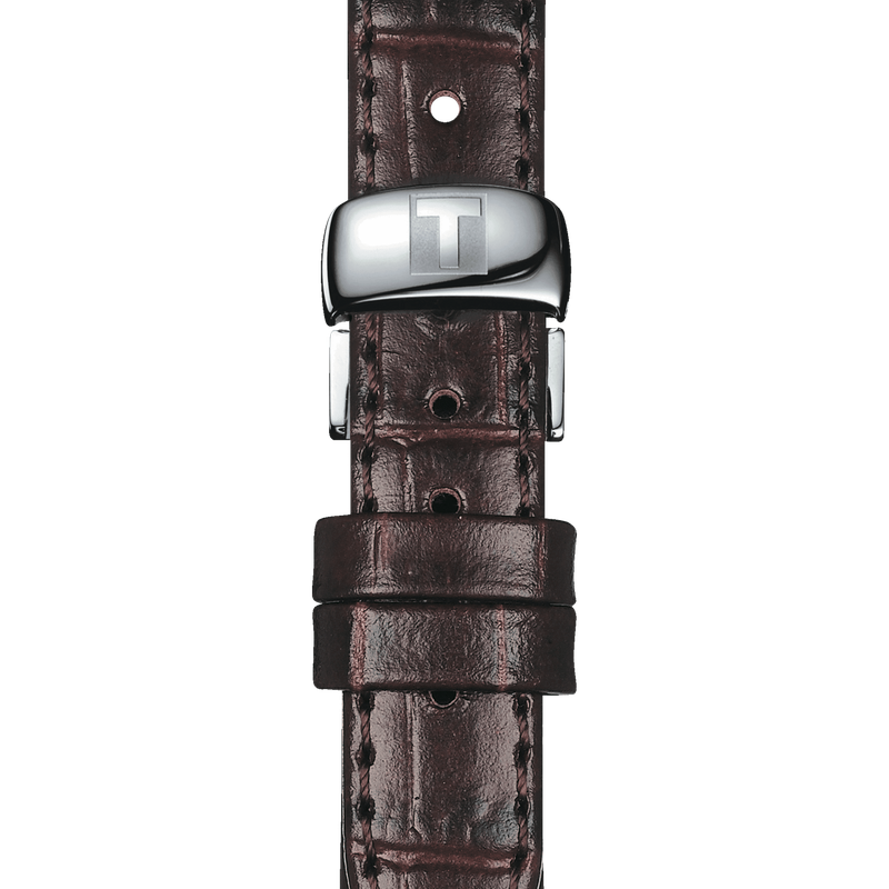 Tissot T Classic Le Locle Automatic Silver Dial Brown Leather Strap Watch For Women - T006.207.16.038.00 Buy Now By Tissot