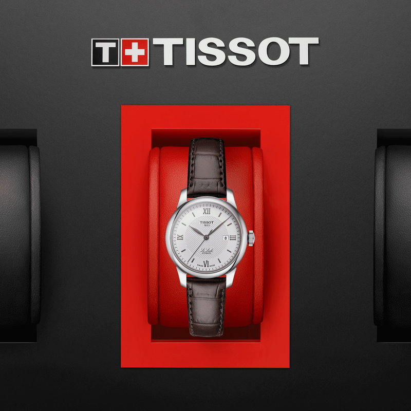 Tissot T Classic Le Locle Automatic Silver Dial Brown Leather Strap Watch For Women - T006.207.16.038.00 Buy Now By Tissot