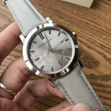 Burberry Heritage Grey Dial Beige Leather Strap Unisex Watch - BU1754 Buy Now By Burberry