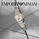 Emporio Armani Mia Three Hand Moonphase Mother of Pearl Dial Two Tone Steel Strap Watch For Women - AR11567 Buy Now By Emporio Armani