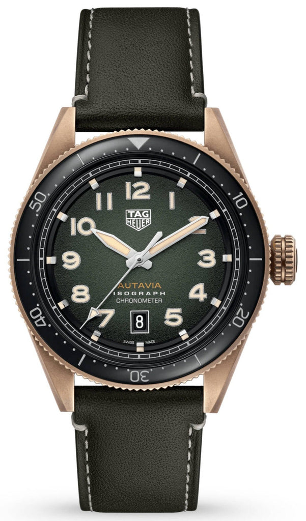 Tag Heuer Autavia Olive Green Dial Watch for Men - WBE5190.FC8268 Buy Now By Tag Heuer