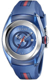 Gucci Sync Quartz Blue Dial Blue Rubber Strap Watch For Men - YA137304 Buy Now By Gucci