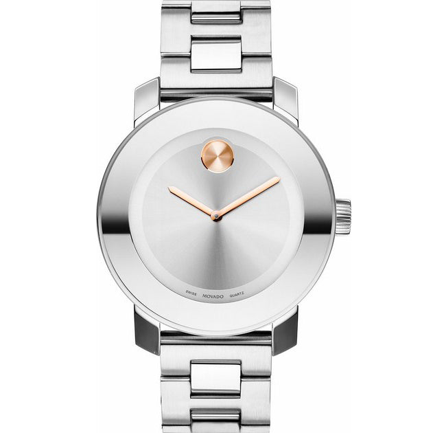 Movado Bold Silver Dial Silver Steel Strap Watch For Women - 3600084 Buy Now By Movado