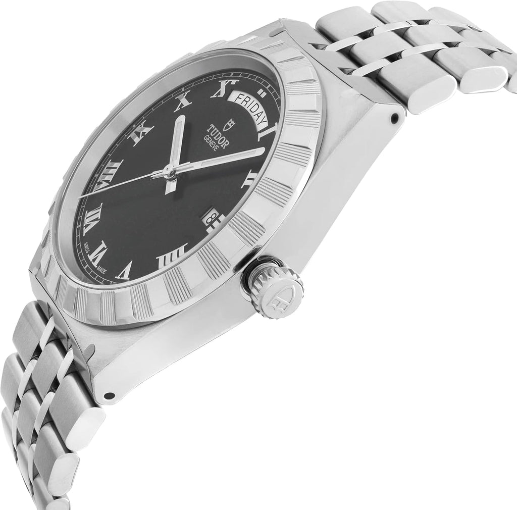 Tudor Royal Automatic Black Dial Silver Steel Strap Watch for Men - M28600-0003 Buy Now By Tudor