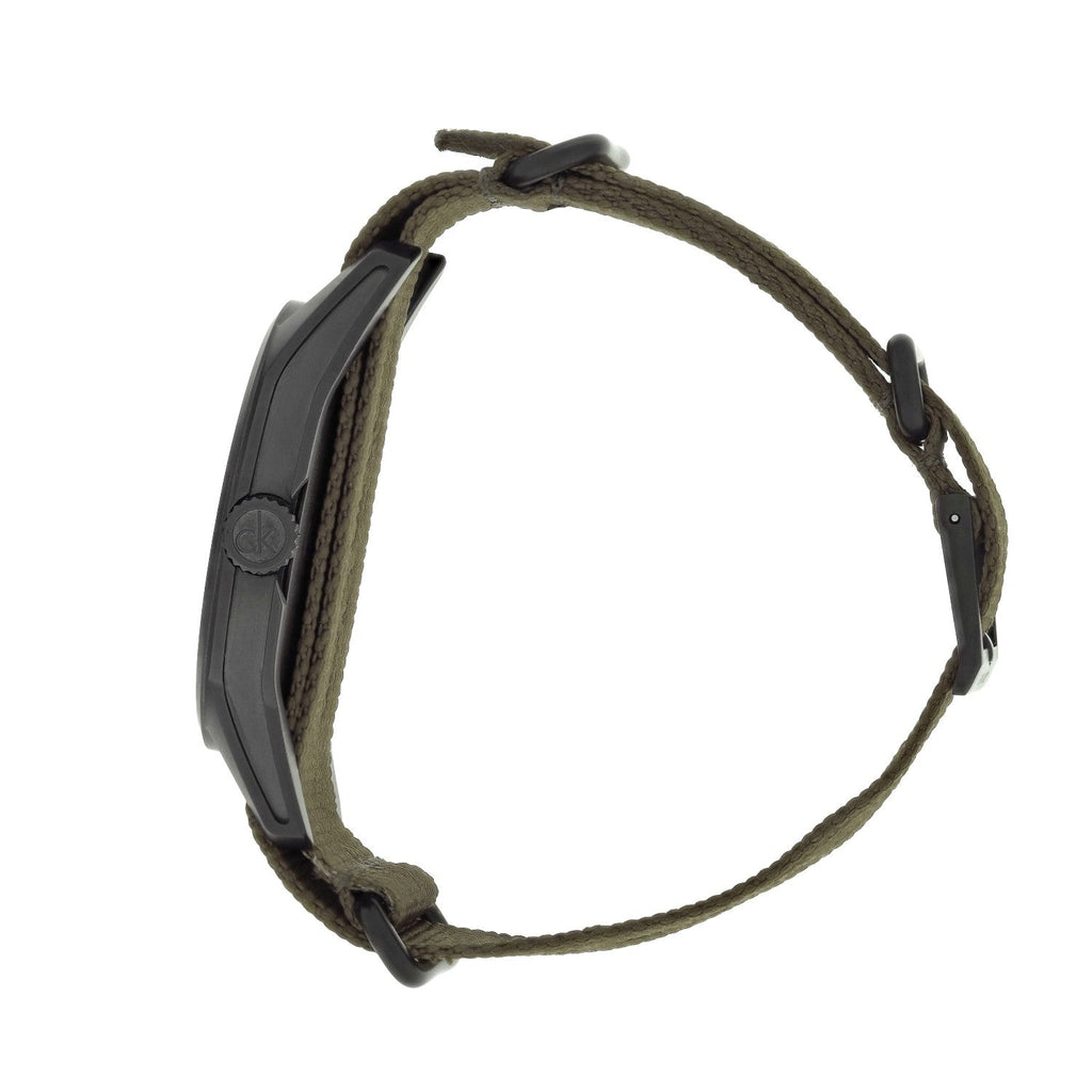 Calvin Klein Tone Green Dial Green NATO Strap Watch for Men - K7K514WL Buy Now By Calvin Klein