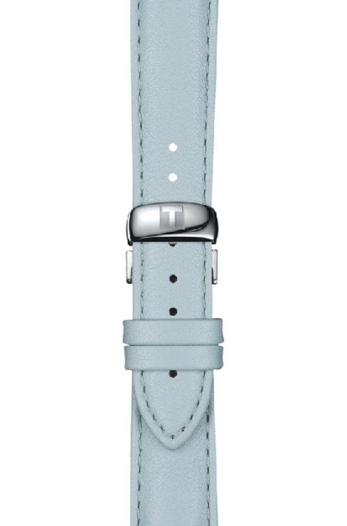 Tissot T Classic Couturier Silver Dial Light Blue Leather Strap Watch For Women - T035.210.16.031.02 Buy Now By Tissot