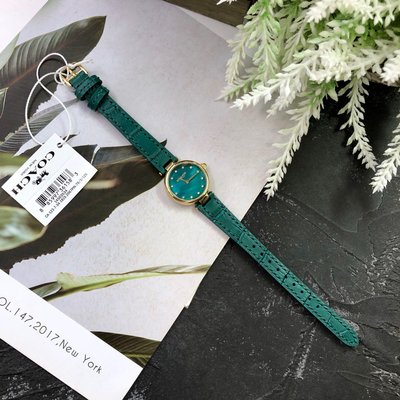Coach Park Analog Green Dial Green Leather Strap Watch for Women - 14503534 Buy Now By Coach
