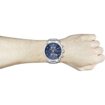 Hugo Boss Skymaster Blue Dial Silver Steel Strap Watch for Men - 1513784 Buy Now By Hugo Boss