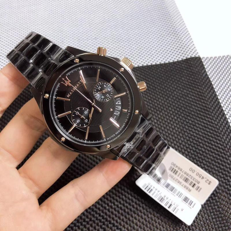 Maserati Circuito Black Dial Black Steel Strap Watch For Men - R8873627001 Buy Now By Maserati
