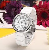 Michael Kors Parker White Dial White Leather Strap Watch for Women - MK5848 Buy Now By Michael Kors