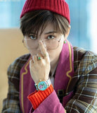 Gucci G Timeless Floral Turquoise Dial Turquoise Leather Strap Watch For Women - YA1264085 Buy Now By Gucci