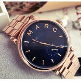 Marc Jacobs Baker Navy Blue Dial Rose Gold Steel Strap Watch for Women - MBM3332 Buy Now By Marc Jacobs