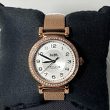 Coach Madison White Dial Rose Gold Mesh Bracelet Watch for Women - 14503398 Buy Now By Coach