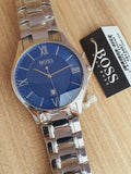 Hugo Boss Governer Blue Dial Silver Steel Strap Watch for Men - 1513487 Buy Now By Hugo Boss