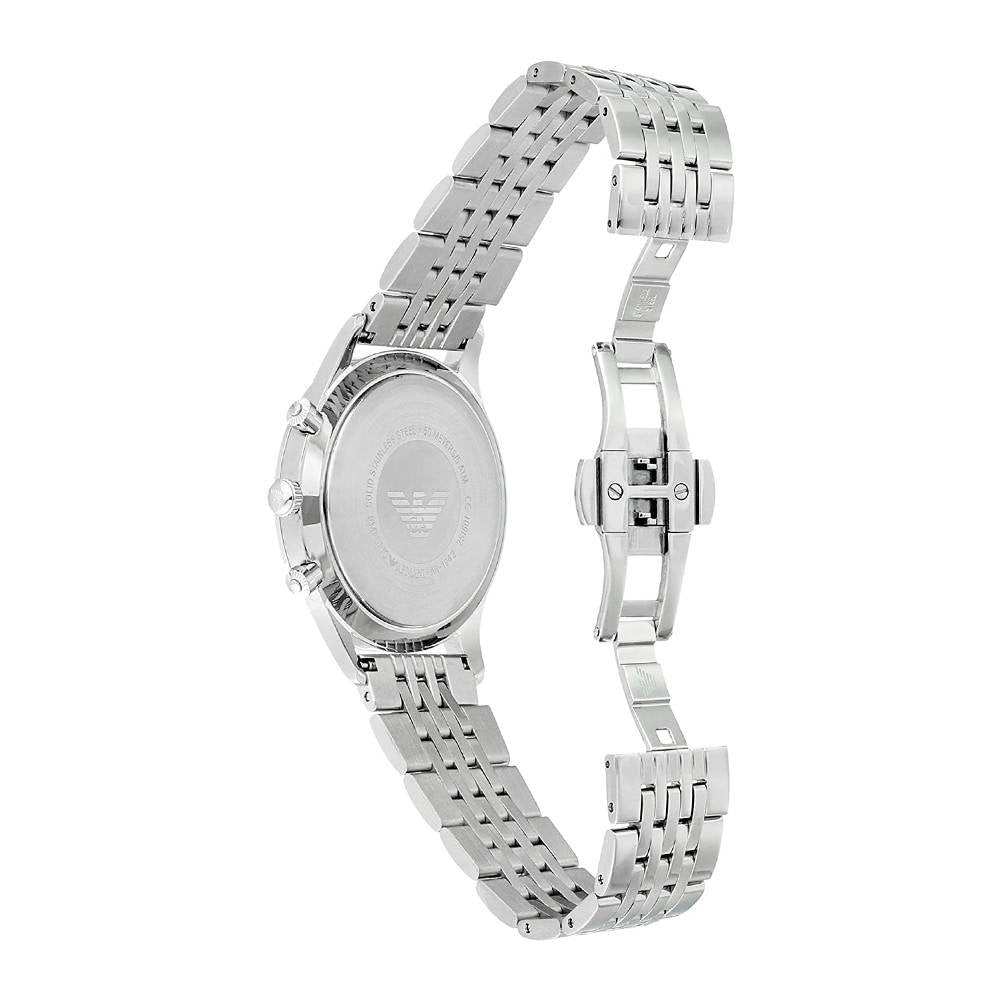 Emporio Armani Chronograph Blue Dial Silver Steel Strap Watch For Men - AR1942 Buy Now By Emporio Armani