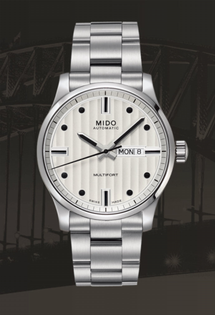 Mido Multifort Automatic Silver Dial Silver Steel Strap Watch For Men - M005.430.11.031.80 Buy Now By Mido