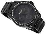 Fossil Riley Multifunction Black Dial Black Steel Strap Watch for Women - ES4519 Buy Now By Fossil