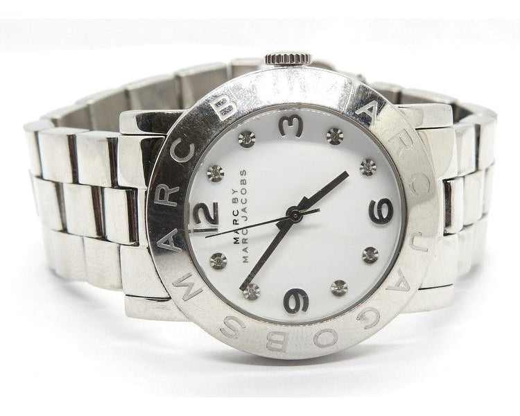 Marc Jacobs Amy White Dial Silver Steel Strap Watch for Women - MBM3054 Buy Now By Marc Jacobs