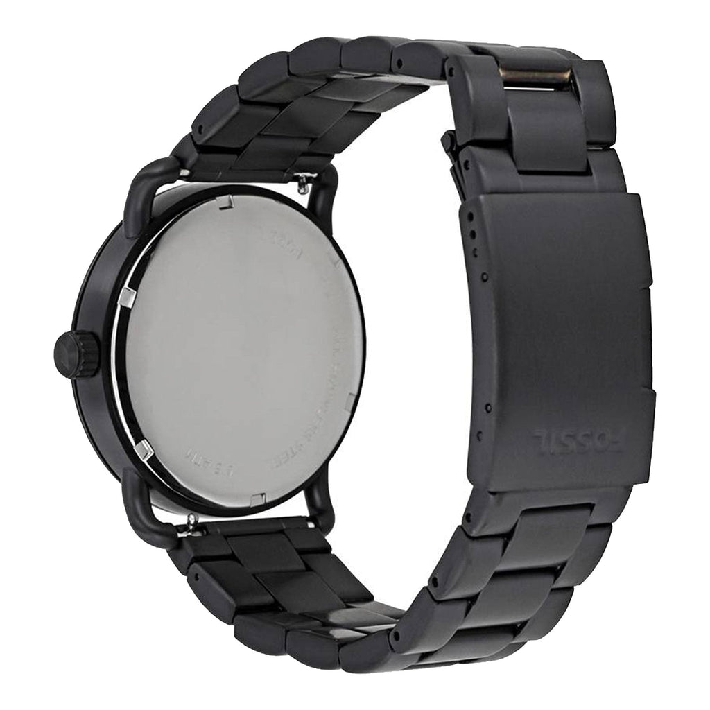 Fossil The Commuter Brown Dial Black Steel Strap Watch for Men - FS5277 Buy Now By Fossil