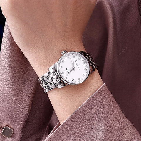 Mido Baroncelli III Automatic Diamonds White Dial Silver Steel Strap Watch For Women - M7600.4.66.1 Buy Now By Mido