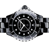 Chanel J12 Quartz Diamonds Black Dial Black Steel Strap Watch for Women - J12 H1625 Buy Now By Chanel