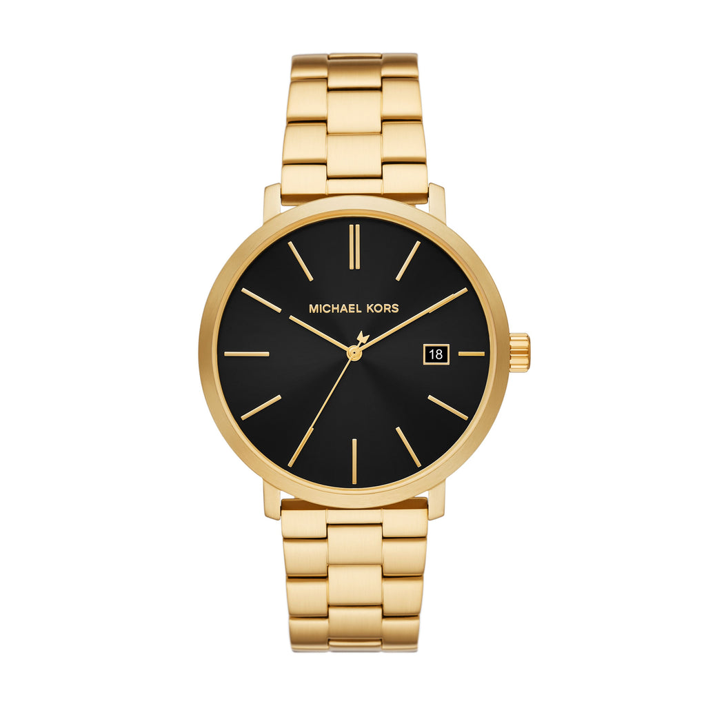 Michael Kors Blake Quartz Black Dial Gold Steel Strap Watch for Men - MK9136 Buy Now By Michael Kors